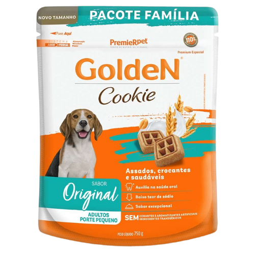 Biscoito Golden Cookie Cães Adultos Raças Pequenas 750g
