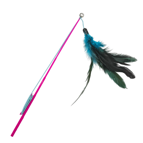 Varinha com Penas para Gatos 32cm